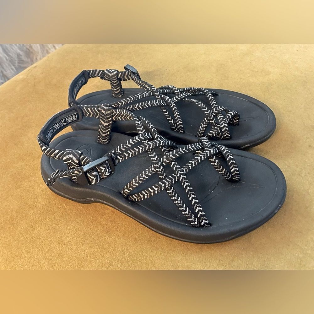 Viakix Siena Sport Sandals Black/Gray Size 9